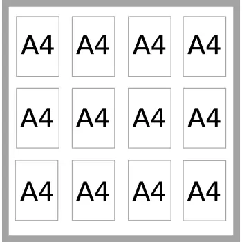 Gablota ogłoszeniowa KORKOWA JDSCXSC 12xA4